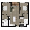Floor plan: Two Bedroom (2B)