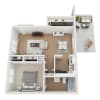 Floor plan: 1 BEDROOM CLASSIC