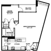 Floor plan: A5 - One Bedroom One Bath