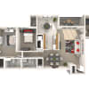 Floor plan: 2 Bedroom, 2 Bath with Den