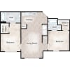 Floor plan: Two Bedroom
