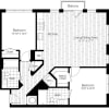 Floor plan: 2 Bed/2 Bath-2B