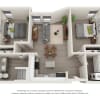 Floor plan: 2 Bedroom