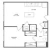 Floor plan: A16 - One Bedroom