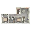Floor plan: B1 - Quartz - Renovated