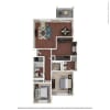 Floor plan: 2BR/2BA B