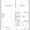 Floor plan: 1 Bed/1 Bath-C4-2
