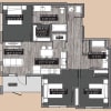 Floor plan: 3 Bedroom