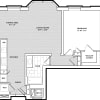 Floor plan: 1 Bed/1 Bath