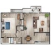Floor plan: The Spruce II Newly Renovated