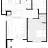 Floor plan: Summit 1BR