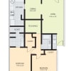 Floor plan: 2 x 2 Driscoll