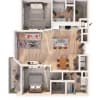 Floor plan: B2D