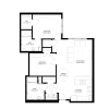 Floor plan: Two Bedroom - K (Accessible)