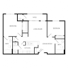 Floor plan: 2 Bed large
