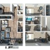 Floor plan: Two Bedroom | One + 1/2 Bathroom Townhome