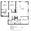 Floor plan: 3 Bedroom, 2 Bath