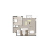 Floor plan: North Tower A4