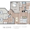 Floor plan: 2X2B