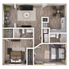 Floor plan: B2C Renovated