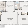 Floor plan: Two Bedroom