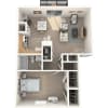 Floor plan: 1 Bedroom Apartment 