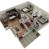 Floor plan: 3 BR Grand Courtyard