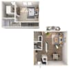 Floor plan: 1x1.5