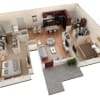 Floor plan: 2 BR Grand Courtyard