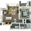 Floor plan: A1/A2 - The Willow