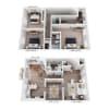 Floor plan: 3 bed 2.5 bath Town Renovated - Jennings