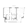 Floor plan: Two Bedroom E