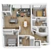 Floor plan: B2A-E