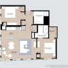 Floor plan: Alcove Two Bedroom 03 Tiers 1 & 3