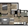 Floor plan: 1 Bed/1 Bath-34W