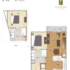 Floor plan: A1 1 BR / 1 BA