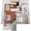 Floor plan: 1x1
