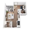Floor plan: Studio A