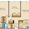 Floor plan: 2 Bedroom - 2 Bath | B01