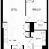 Floor plan: 1 Bed/1 Bath-A4M4