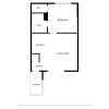 Floor plan: 1x1 - A1
