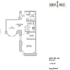 Floor plan: 1BR/1BA