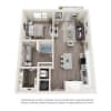 Floor plan: One-Bedroom (A4)