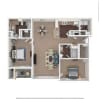Floor plan: 2x2 Large