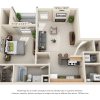 Floor plan: 1-Bedroom 1-Bathroom | 765 sqft