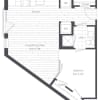 Floor plan: 1 Bed/1 Bath-1A