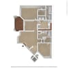 Floor plan: 2 Bed