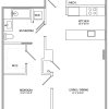 Floor plan: 1 Bed/1 Bath-05