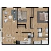 Floor plan: The Two Bedroom