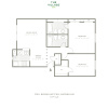 Floor plan: Two Bedroom 1057